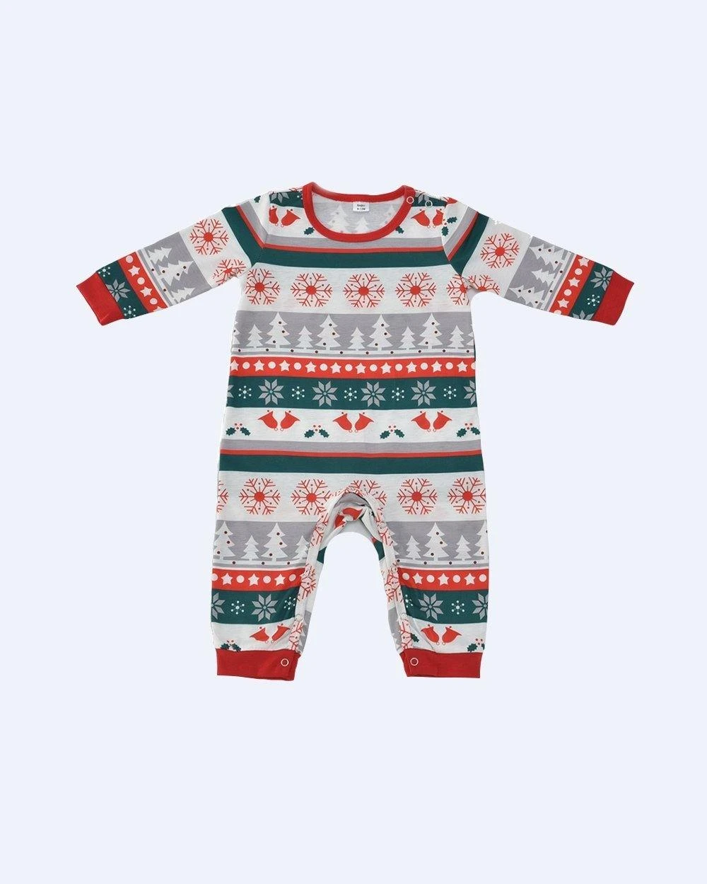 Black snow family "merry christmas" pajamas - Merryreindeer